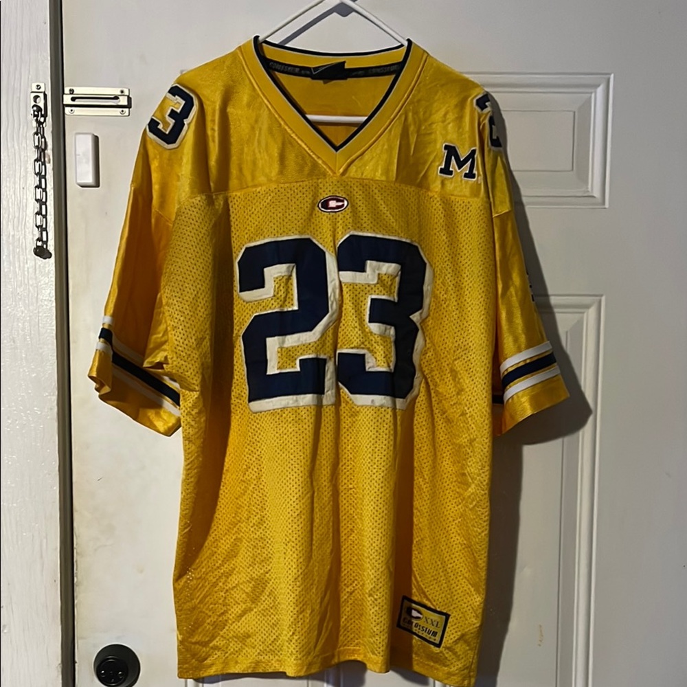 Colosseum Yellow and Blue V-neck Jersey